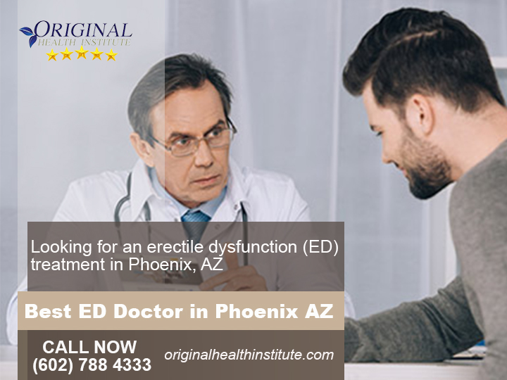 If you are looking for erectile dysfunction treatments in Phoenix, Scottsdale, Mesa, Glendale, Sun City West, or any of the surrounding areas, look no further than Original Health Institute. We provide revolutionary ED treatments that improve blood flow in existing blood vessels and stimulate the production of new blood vessels – all without drugs or invasive surgery!